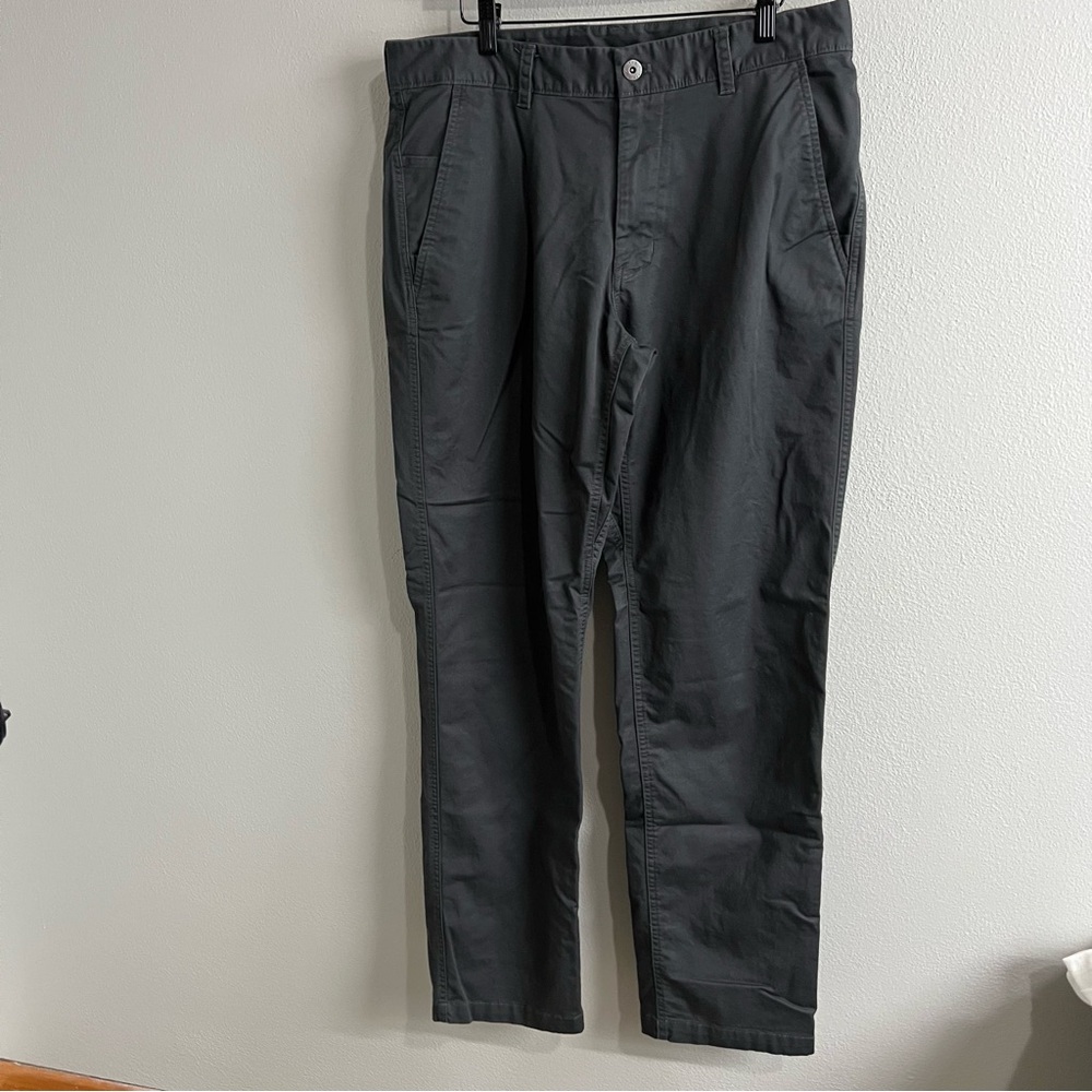 The North Face Mens Motion Pants Asphalt Grey Straight Leg Chino 34 Long Stretch